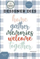 Farmhouse Summer - Carta Bella - Die Set - Home Word