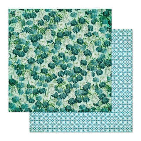 Brighton - BoBunny - Double-Sided Cardstock 12"X12" - Hydrangea