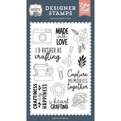 Let's Create - Echo Park - Stamp Set -  I Heart Crafting
