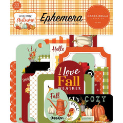 Welcome Autumn - Carta Bella - Ephemera 33/Pkg - Icons