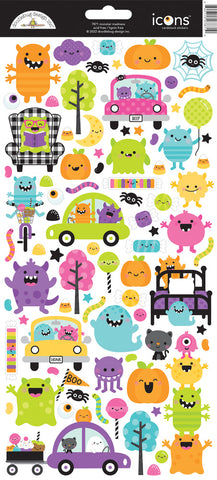 Monster Madness - Doodlebug - Icons Stickers