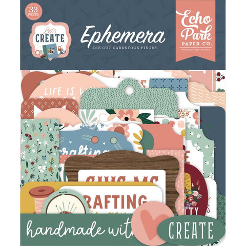 Let's Create - Echo Park - Cardstock Ephemera 33/Pkg - Icons