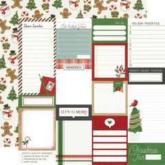 Hearth & Holiday - Simple Stories - Double-Sided Cardstock 12"X12" - Journal Elements