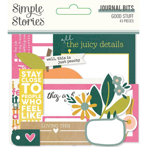 Good Stuff - Simple Stories - Bits & Pieces Die-Cuts 43/Pkg - Journal