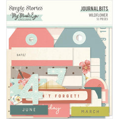 Wildflower - Simple Stories - Bits & Pieces Die-Cuts 51/Pkg - Journal