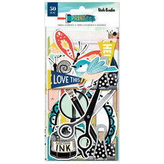 Print Shop - Vicki Boutin - Ephemera Cardstock Die-Cuts 50/pkg - Journaling (6695)