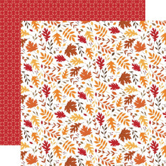 Fall - Echo Park - Double-Sided Cardstock 12"X12" - Leaf Pile