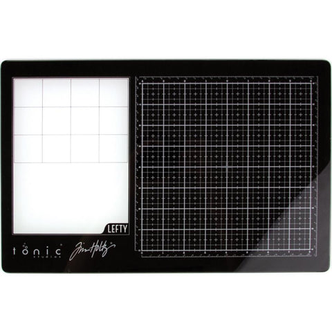 Tim Holtz Travel Glass Media Mat 10.25"X15.5" - Left-Handed