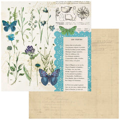 Curators Botanical - 49 & Market - 12"x12" Double-sided Patterned Paper - Les Fleurs