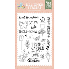 It's Spring Time - Echo Park - Clear Stamp Set - Let In The Sunshine