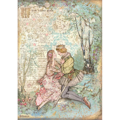 Sleeping Beauty - Stamperia - Rice Paper Sheet A4 - Lovers (4574)