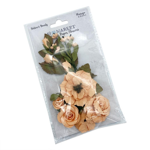49 And Market  - Nature's Bounty Paper Flowers - Mango (8435)