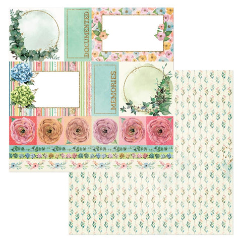 Willow & Sage - BoBunny - Double-Sided Cardstock 12"X12" - Memories