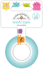 Monster Madness - Doodlebug - Washi Tape 15mmX12yd - Mini Monsters