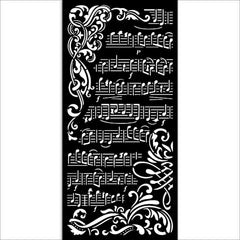 Create Happiness - Stamperia - Thick Stencil - Music (4989)