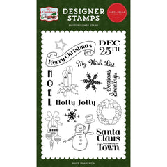 White Christmas - Carta Bella - Stamp Set - My Wish List