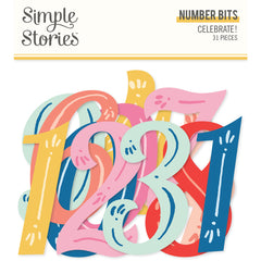 Celebrate! - Simple Stories - Number Bits 31/pkg