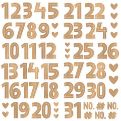 Hearth & Holiday - Simple Stories - Foam Stickers 54/Pkg - Numbers