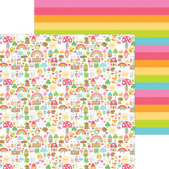 Over the Rainbow - Doodlebug - Double-Sided Cardstock 12"X12" - Over The Rainbow