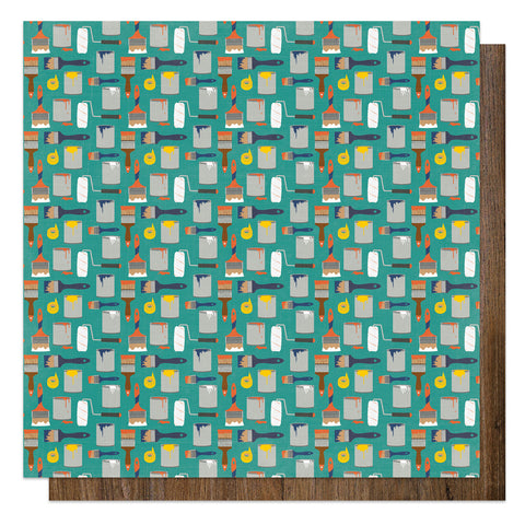 DIY Home Edition - PhotoPlay - Double-Sided Cardstock 12"X12" - Paint It