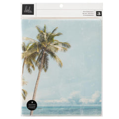Set Sail - Heidi Swapp - Blank Notebooks 3/Pkg - Palm Tree (2115)