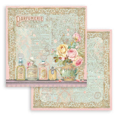 Rose Parfum - Stamperia  -  Double-Sided Cardstock 12"X12" - Parfumerie (5825)