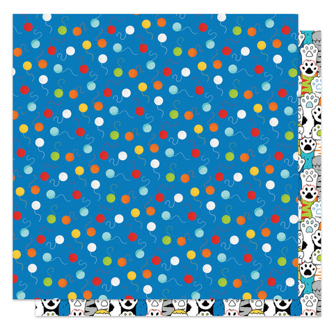 Meow - PhotoPlay - 12"x12" Double-sided Patterned Paper - Paws