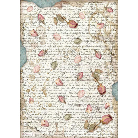 Passion - Stamperia - Rice Paper Sheet A4 - Petals (4540)