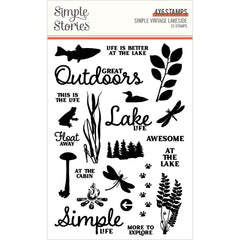 Simple Vintage Lakeside - Simple Stories - Photopolymer Clear Stamps