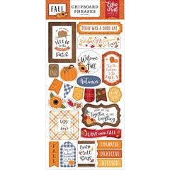Fall - Echo Park - Chipboard 6"X13" - Phrases