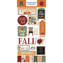 Welcome Fall - Carta Bella - Chipboard 6"X13" - Phrases