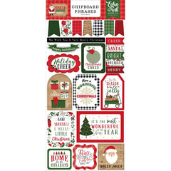 Jingle All The Way - Echo Park - Chipboard 6"X13" - Phrases