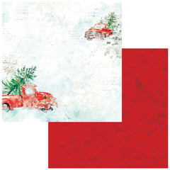 ARToptions Holiday Wishes - 49 And Market - Double-Sided Cardstock 12"X12" - Picking the Tree