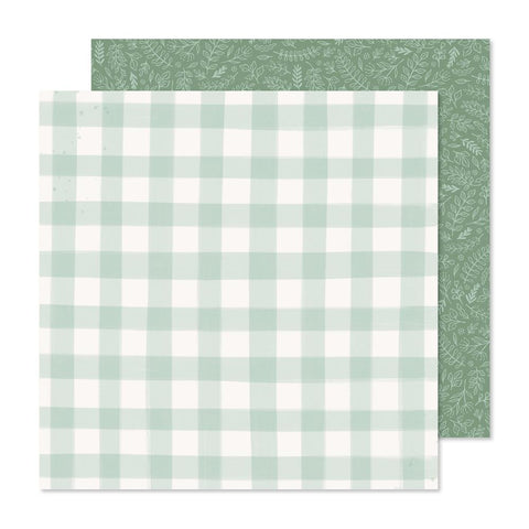 Gingham Garden - Crate Paper - Double-Sided Cardstock 12"X12" - Picnic