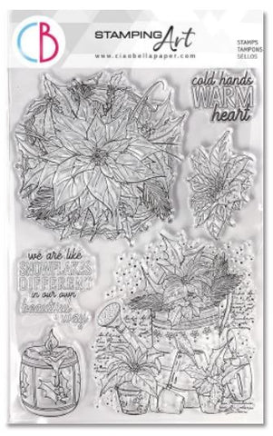 Ciao Bella - Clear Stamp - Poinsettia