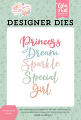 Our Little Princess - Echo Park - Die Set - Princess Word
