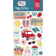 A Slice Of Summer - Echo Park - Puffy Stickers