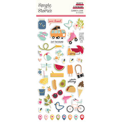 Summer Lovin'- Simple Stories - Puffy Stickers