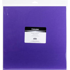 ColorPlan 100lb Cover Solid - Cardstock 12"X12" 10/Pkg - Purple