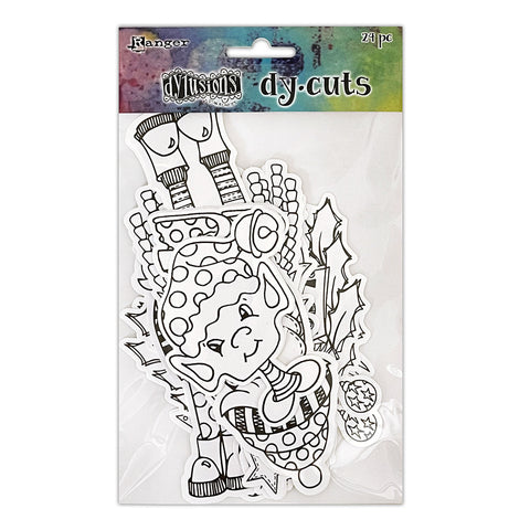 Dyan Reaveley - Dylusions Christmas Dy-Cuts 24/Pkg - Me Peeps