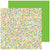 Pebbles - Live Life Happy - Double-Sided Cardstock 12"X12" - Rainbow Blossoms
