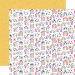 Play All Day (GIRL) - Echo Park - Double-Sided Cardstock 12"X12" - Rainbows & Stars