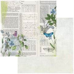 Curators Botanical - 49 & Market - 12"x12" Double-sided Patterned Paper - Records