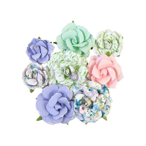 Watercolor Floral - Prima Marketing - Mulberry Paper Flowers - Rose Gouache