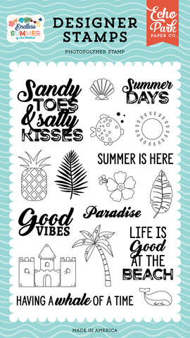 Endless Summer - Echo Park - Clear Stamp - Sandy Toes