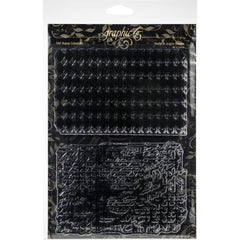 Graphic 45 - Staples Stamps - Script & Argyle