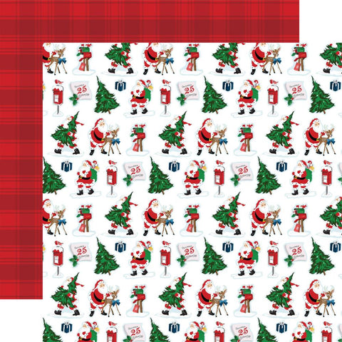 White Christmas - Carta Bella - Double-Sided Cardstock 12"X12" - Season Symbols