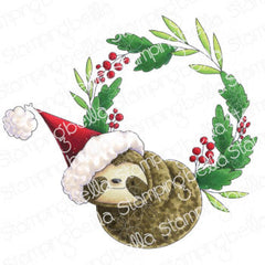 Stamping Bella - Cling Stamps - Sloth Wreath