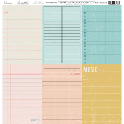 Set Sail - Heidi Swapp - Double-Sided Cardstock 12"X12" - Small Ledgers