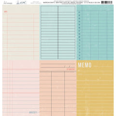 Set Sail - Heidi Swapp - Double-Sided Cardstock 12"X12" - Small Ledgers